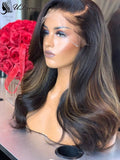 Undetectable Invisible Lace Highlight Best Virgin Hair Lace Front Wig ULWIGS92