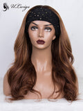 Ombre Brown Color Wavy Best Headband Wig  ULWIGS165