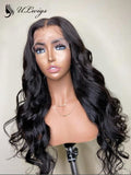 LUVME HAIR BODY WAVE 180% DENSITY 36O LACE FRONT WIGS  WITH BLEACHED KNOTS ULWIGS FOR BLACK WOMEN