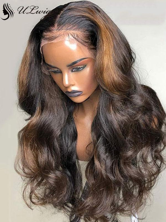 100% Virgin Hair Mix Color Body Wave Thick Lace Front Wigs ULWIGS109 - ULwigs