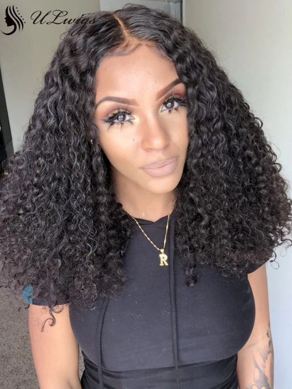 200% Density Thick Curly 13*4 Lace Front Wig With Single Knots [ULWIGS06] - ULwigs