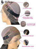 Bleached Knots 180% Density Body Wave 360 Lace Frontal Wig For Black Women [ULWIGS14] - ULwigs