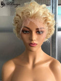 613 Color Deep Wave Short Pixie Cut Lace Front Wigs ULWIGS170