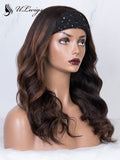 Highlight Color Best Virgin Human Hair Headband Wig ULWIGS164