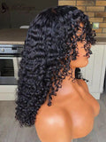 Best Virgin Hair Short Curly 360 Lace Wig With Bangs [ULWIGS32] - ULwigs