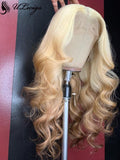 Blonde Ombre Brown Color Body Wave Transpatent Lace Full Lace Wig[ULWIGS83] - ULwigs