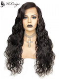 Celebrity Deep Wavy Lace Front Wig Bleached Knots With Fake Scalp ULWIGS102 - ULwigs