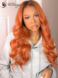 LUVME HAIR Glueless T1b Orange Ombre Color Body Wave 360 Lace Frontal Wig[ULWIGS79]