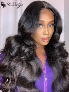 Glueless Big Body Wavy Virgin Human Hair 360 Lace Wig With Fake Scalp [ULWIGS33] - ULwigs