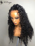 Glueless Pre Plucked Curly Half Up Half Down 360 Lace Wigs With Fake Scalp  [ULWIGS23] - ULwigs