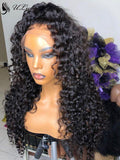 Glueless Pre Plucked Curly Half Up Half Down 360 Lace Wigs With Fake Scalp  [ULWIGS23] - ULwigs