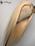Glueless Straight #613 Blonde Color Human Hair Full Lace Wig [ULWIGS42] - ULwigs