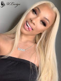 Glueless Straight #613 Blonde Color Human Hair Full Lace Wig [ULWIGS42] - ULwigs