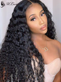 Glueless Thick 200% Density Curly Human Hair 360 Lace Frontal Wig [ULWIGS36] - ULwigs