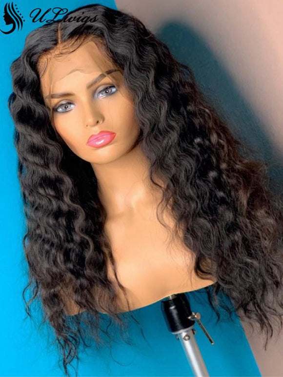 HD Invisible Lace Best Virgin Hair Wave  Lace Front Wig ULWIGS91 - ULwigs