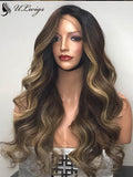 High Quality Highlight Color Body Wavy 360 Lace Frontal Wig [ULWIGS34] - ULwigs