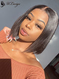 Pre-plucked Short Bob Pixie Cut Virgin Hair 13*6 Lace Front Wig [ULWIGS43] - ULwigs