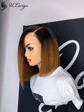 Honey Brown T1b/30 Ombre Short Bob Cut 360 Lace Frontal Wig [ULWIGS31] - ULwigs