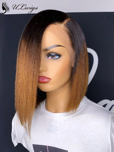 Honey Brown T1b/30 Ombre Short Bob Cut 360 Lace Frontal Wig [ULWIGS31] - ULwigs