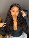 Human Hair Wigs Virgin Brazilian Water Wave Hair Wigs 360 Lace Wig 