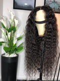 Human Hair Wigs Virgin Brazilian Water Wave Hair Wigs 360 Lace Wig 