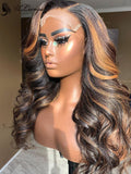 LONG LENGTH UNDETECTABLE INVISIBLE LACE BODY WAVE 13X6 GLUELESS FRONTAL LACE WIG ULWIGS300