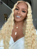 Ombre #613 Blonde Color Deep Wave 150% Density Lace Front Wig [ULWIGS68] - ULwigs
