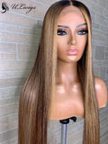 Pre-Plucked Highlight Color Best Virgin Hair 13*4 Lace Front Wig [ULWIGS49] - ULwigs