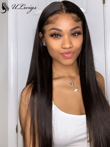 Pre-plucked 360 Lace Frontal Wig Straight Virgin Hair With Fake Scalp[ULWIGS27] - ULwigs