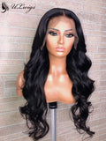 Pre Plucked Body Wave 360 Lace Wig Free Parting 100% Virgin Hair Wig With High Ponytail [ULWIGS20] - ULwigs