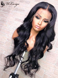 Pre Plucked Body Wave 360 Lace Wig Free Parting 100% Virgin Hair Wig With High Ponytail [ULWIGS20] - ULwigs