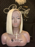 Short Bob T4/#613 Ombre Blonde Color 13*4 Lace Front Wig [ULWIGS53] - ULwigs