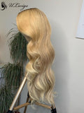 T4/Blonde #613 Color Virgin Hair Body Wave 13*4 Lace Front Wig [ULWIGS15] - ULwigs