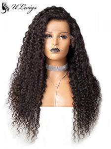 The Caribbean Glueless Curly Lace Front Wig Virgin Human Hair With Fake Scalp ULWIGS104 - ULwigs