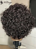 Tight Curly 150% Pixie Cut Short Human Hair Wigs WIth Baby Hair ULWIGS168