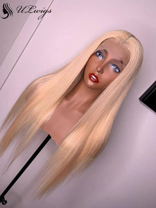 Transparent Lace Blonde #613 Color Straight 13*4 Lace Front Wig [ULWIGS41] - ULwigs