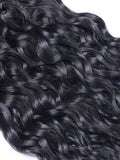 ULWIGS 3 BundlesPack Huamn Virgin Hair Weave Ocean Wave Natural Black Color