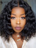 ULWIGS Loose Wave Short Hair 136 Lace Front Wig With Pre Plucked Hairline SM04