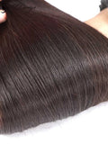 ULWIGS Pre-Plucked Ear To Ear Lace Frontal With 3 Thick Bundles Straight Virgin Hair Weaves