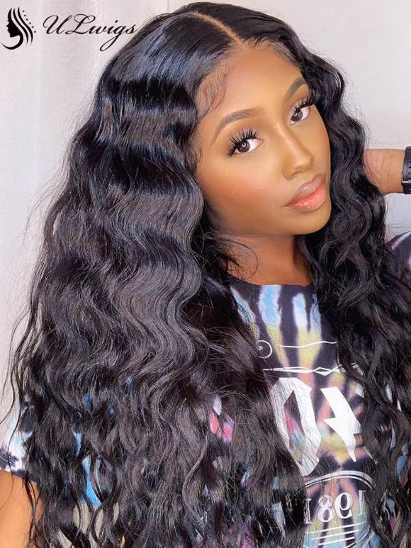 Undetectable Invisible Lace Deep Wave 360 Lace Frontal Human Hair Wig [ULWIGS22] - ULwigs
