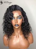 Undetectable Invisible Lace Short Curly Wavy 360 Lace Frontal Wigs For Black Women [ULWIGS18] - ULwigs