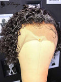 Water Wave Short Pixie Cut Lace Front Wigs With Baby Hair ULWIGS169