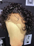 Water Wave Short Pixie Cut Lace Front Wigs With Baby Hair ULWIGS169