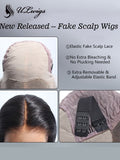 Glueless Straight Full Lace Human Hair Wig With Fake Scalp [UWIGS45] - ULwigs