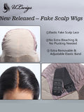 Fake Scalp Virgin Hair Deep Wave Lace Front Wig With Bleache Knots [ULWIGS21] - ULwigs