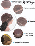 Waveline Best Human Hair 13*4 Lace Front Wig Body Wave ULWIGS103 - ULwigs